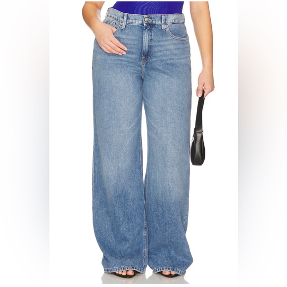 Good American Blue Wide Leg Jeans - Picture 8 of 9